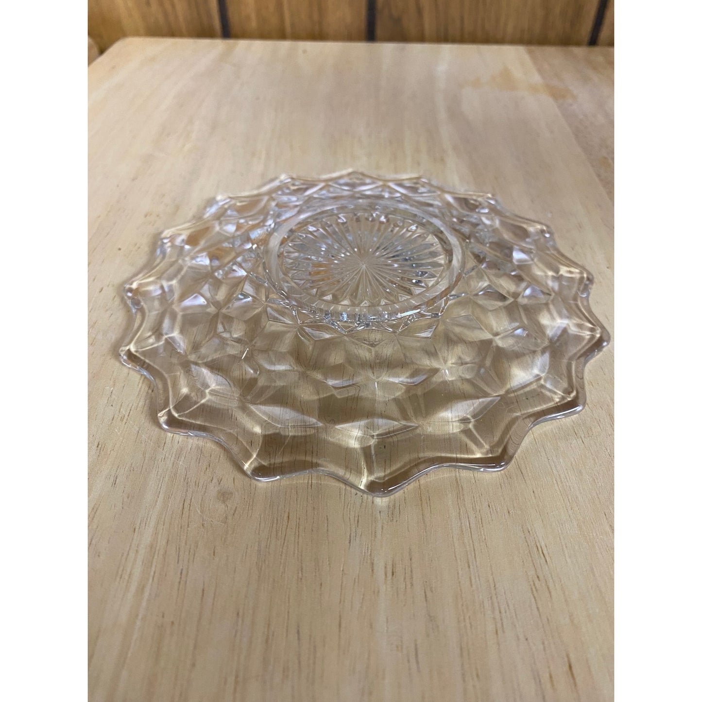 American Clear Bread Plate by Fostoria