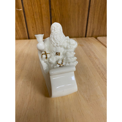 Ivory & Gold Santa by Lenox