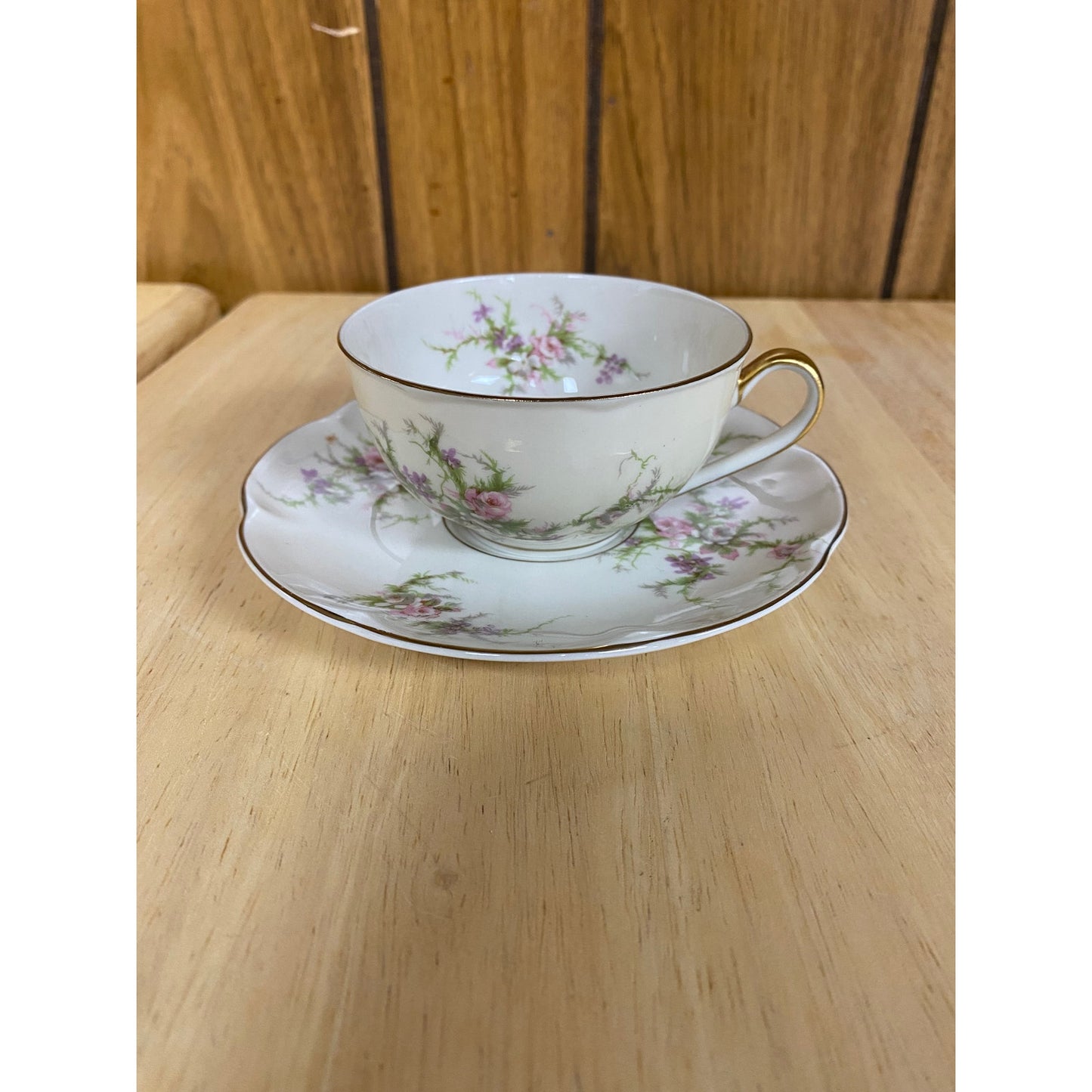 Rosalinde Flat Cup & Saucer by Haviland