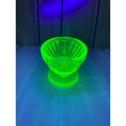 Uranium Glass Banana Split Bowl