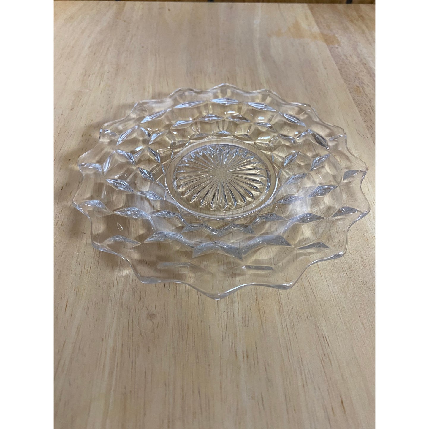 American Clear Bread Plate by Fostoria