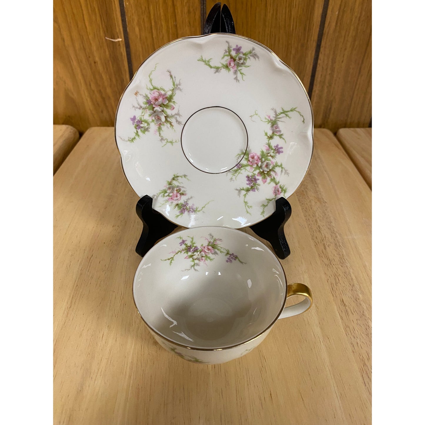 Rosalinde Flat Cup & Saucer by Haviland