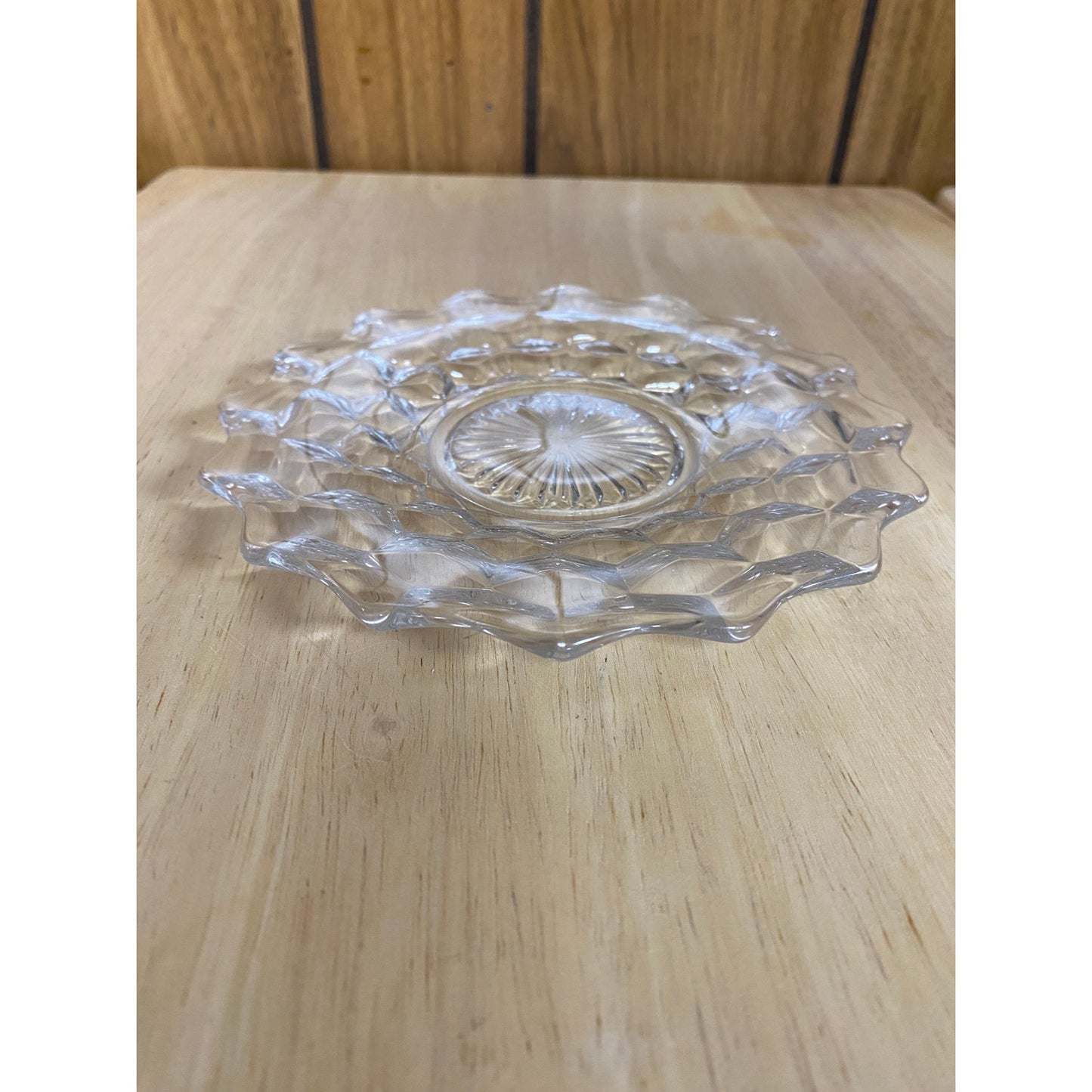 American Clear Bread Plate by Fostoria