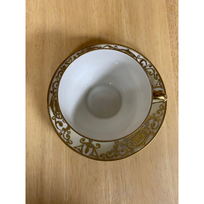 Noritake Gold Christmas Ball Tea Cup & Saucer Set