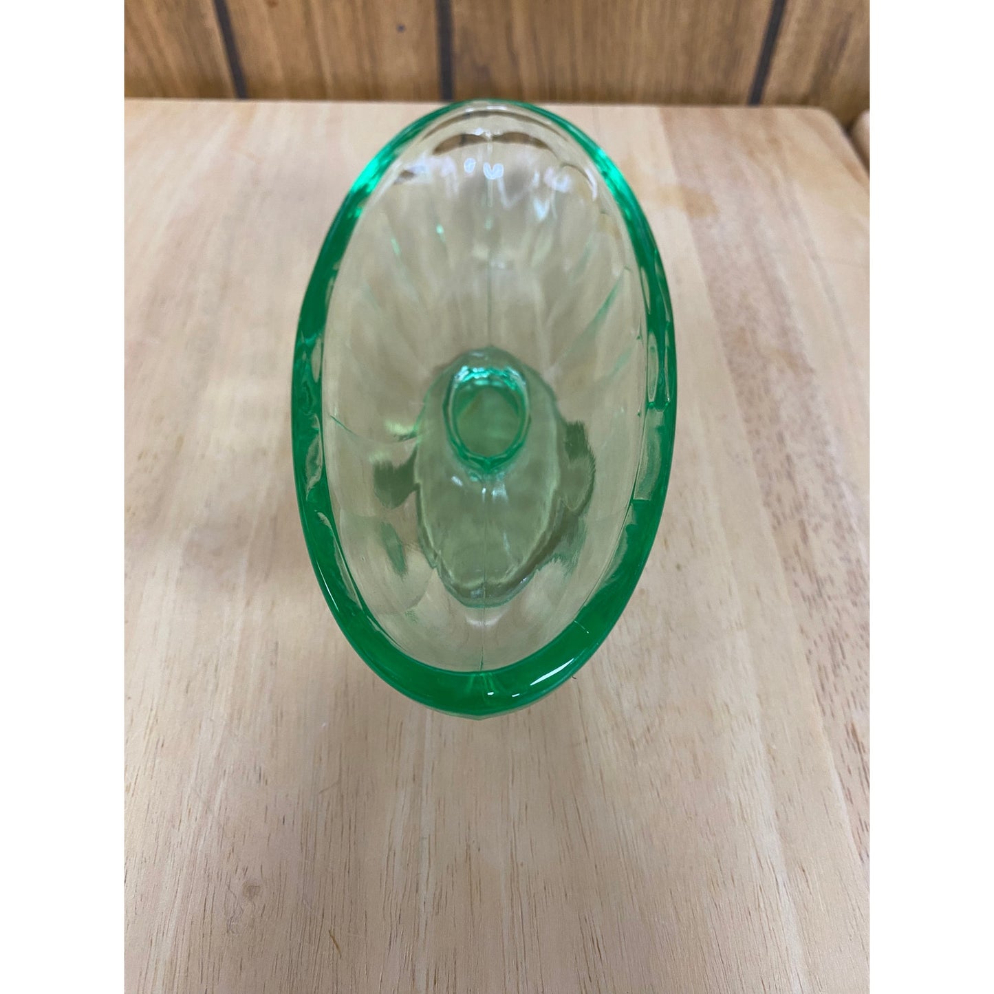 Uranium Glass Banana Split Bowl