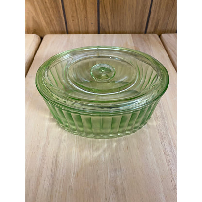 Uranium Glass 1930s by Anchor Hocking