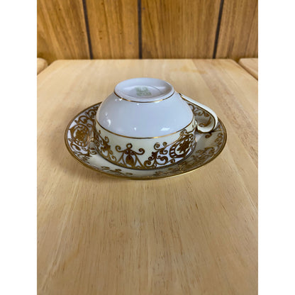 Noritake Gold Christmas Ball Tea Cup & Saucer Set