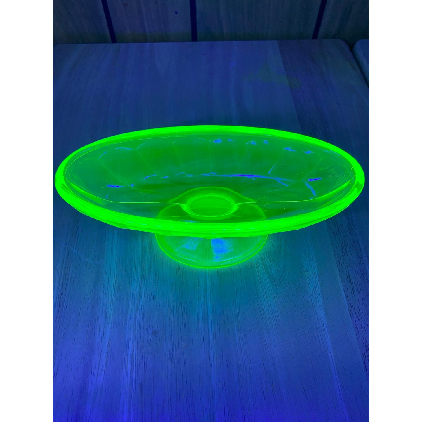 Uranium Glass Banana Split Bowl