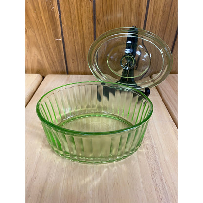 Uranium Glass 1930s by Anchor Hocking