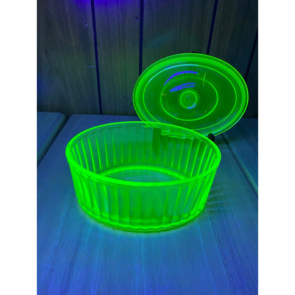 Uranium Glass 1930s by Anchor Hocking