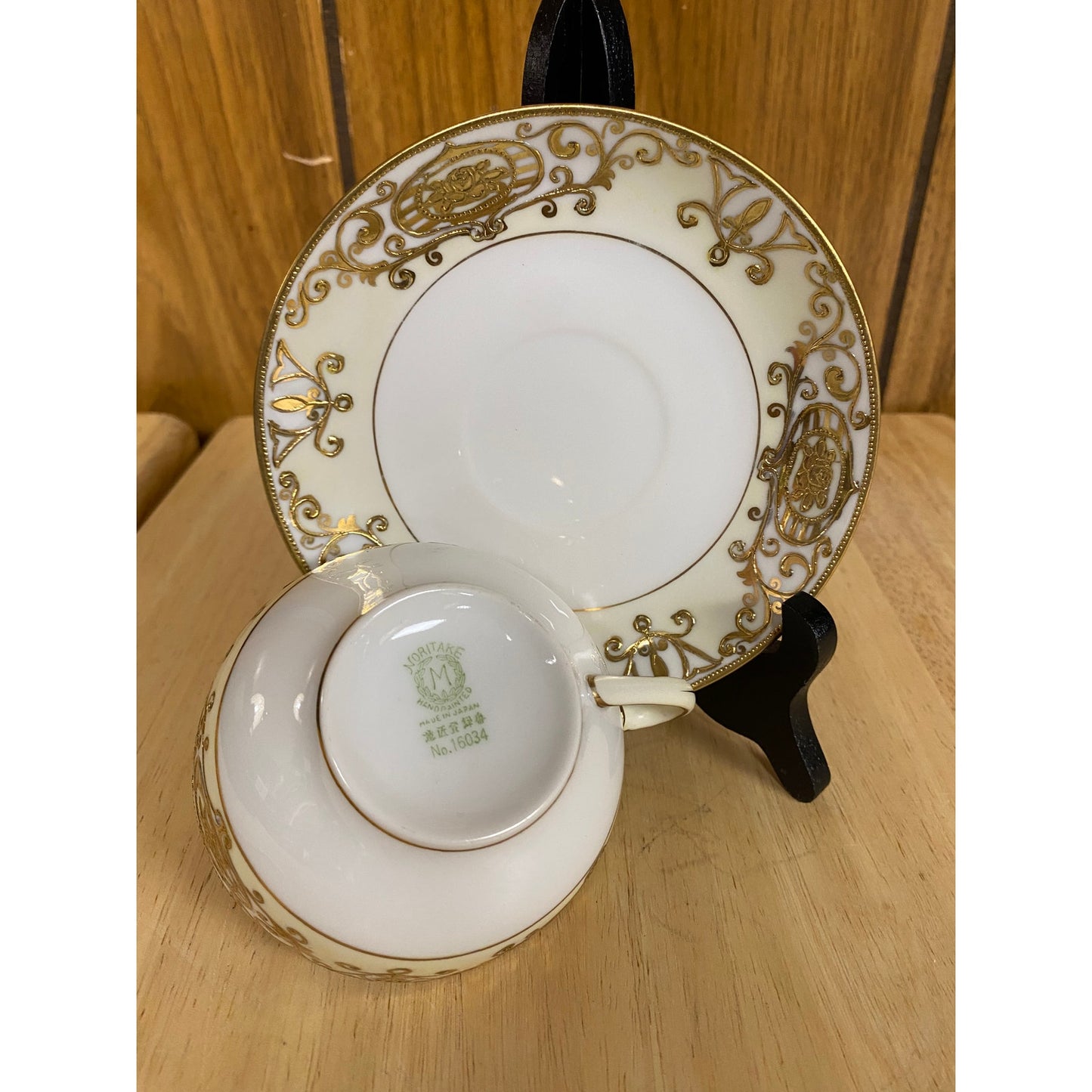 Noritake Gold Christmas Ball Tea Cup & Saucer Set