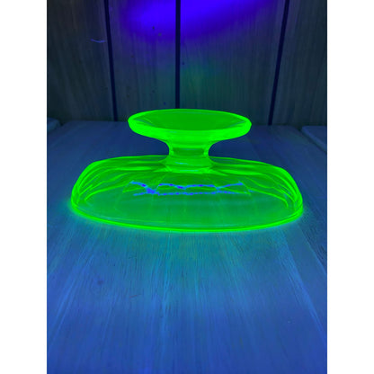 Uranium Glass Banana Split Bowl