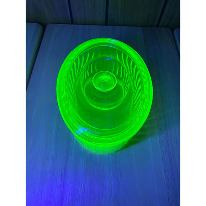 Uranium Glass 1930s by Anchor Hocking