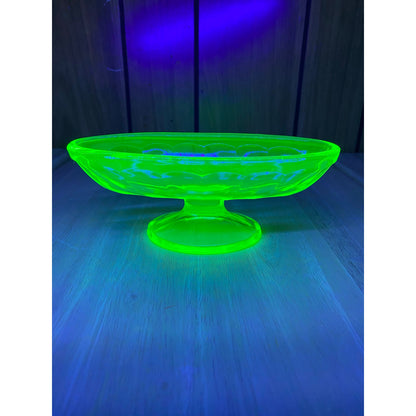 Uranium Glass Banana Split Bowl