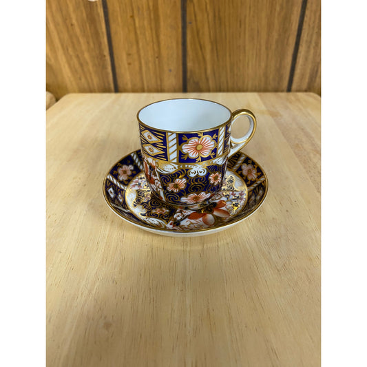 1927 Royal Crown Derby Imari 2451 Espresso Cup & Saucer