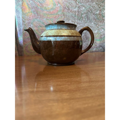 Vintage Brown green/blue Sadler teapot