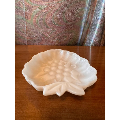 Hazel Atlas Milk glass candy or relish dish