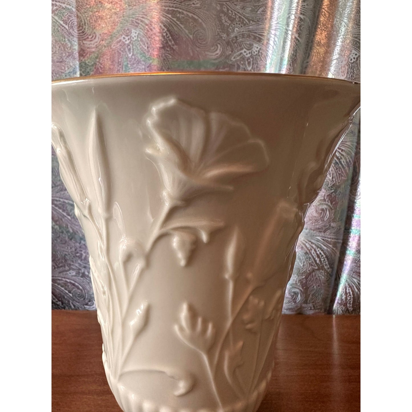 Lenox raised poppies Vase