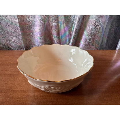 Lenox Blossom bowl with gold trim