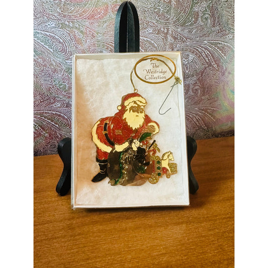 Vintage 24k plated Christmas ornament