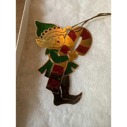 Vintage 24k plated Christmas ornament