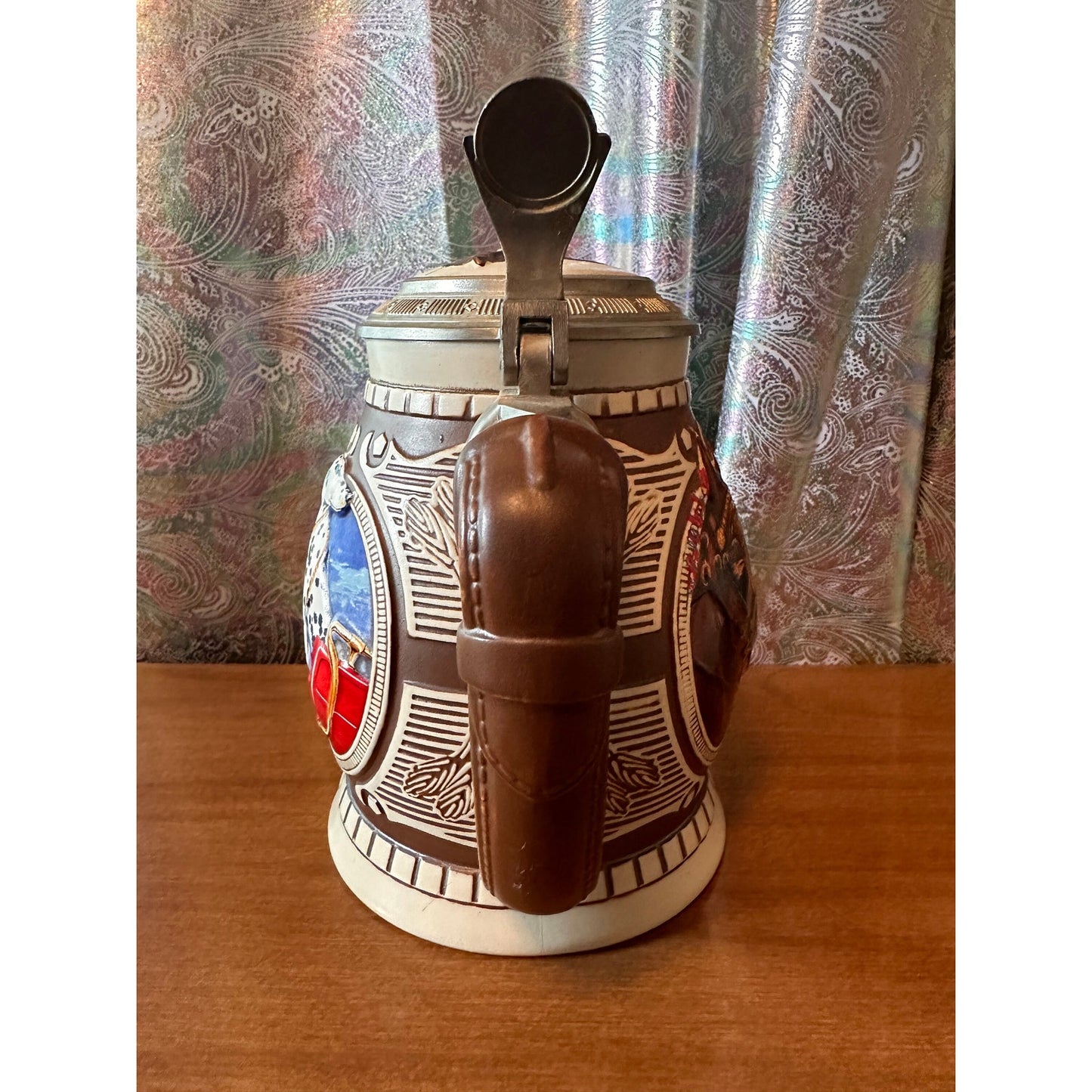 Anheuser-Busch Budweiser lidded stein