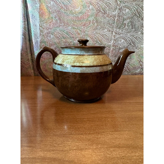 Vintage Brown green/blue Sadler teapot