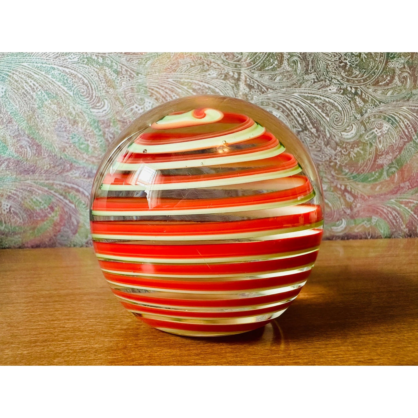 Vintage Arte Murano IceT paperweight