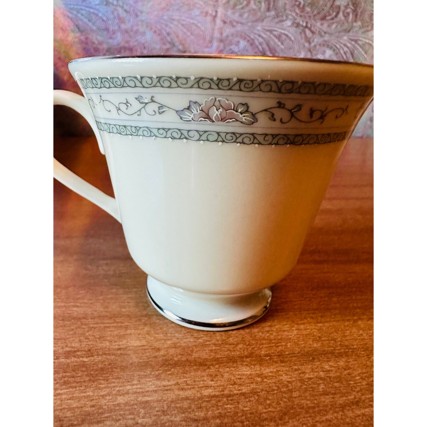 Vintage 3 1/8” footed cup Charleston by Lenox