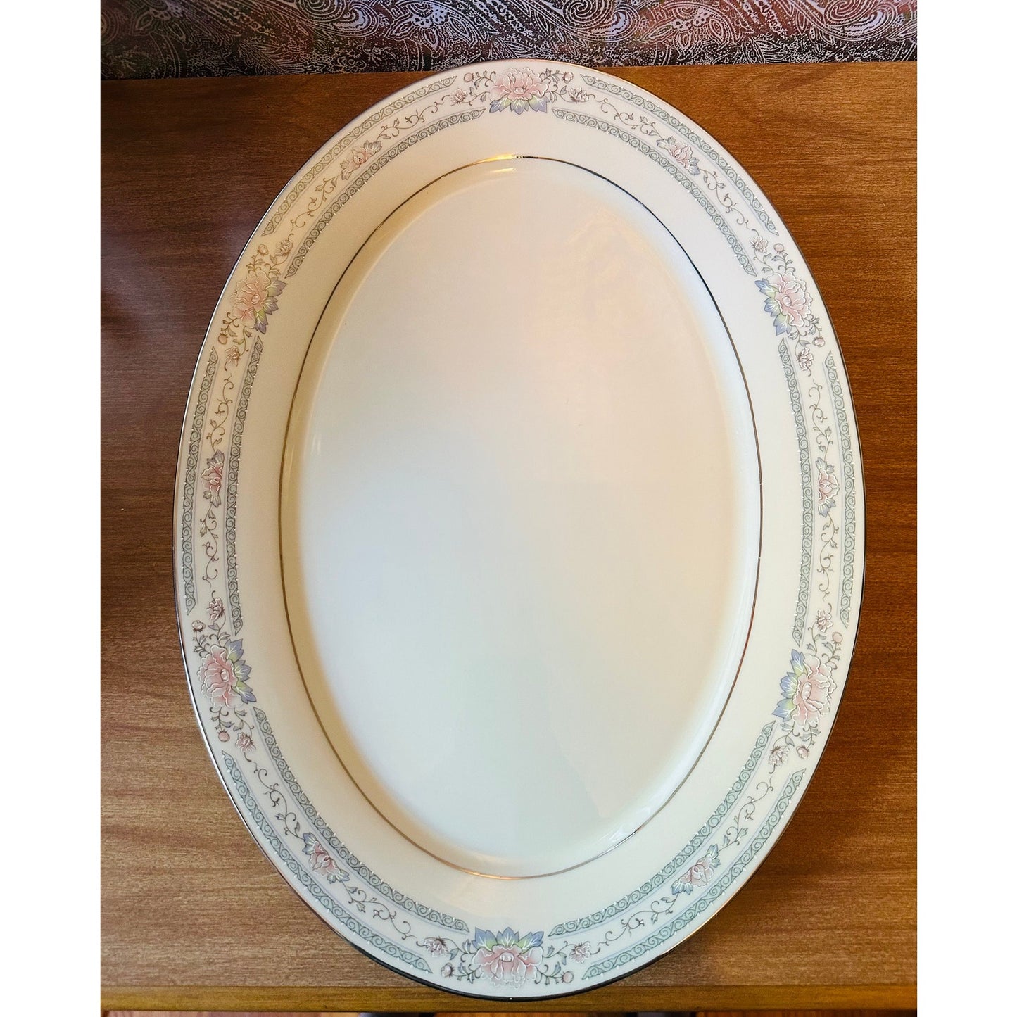 Vintage 16” Oval platter Charleston by Lenox