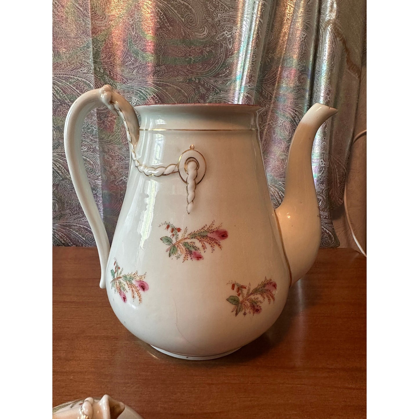 Haviland Moss Rose Coffee Pot & Lid