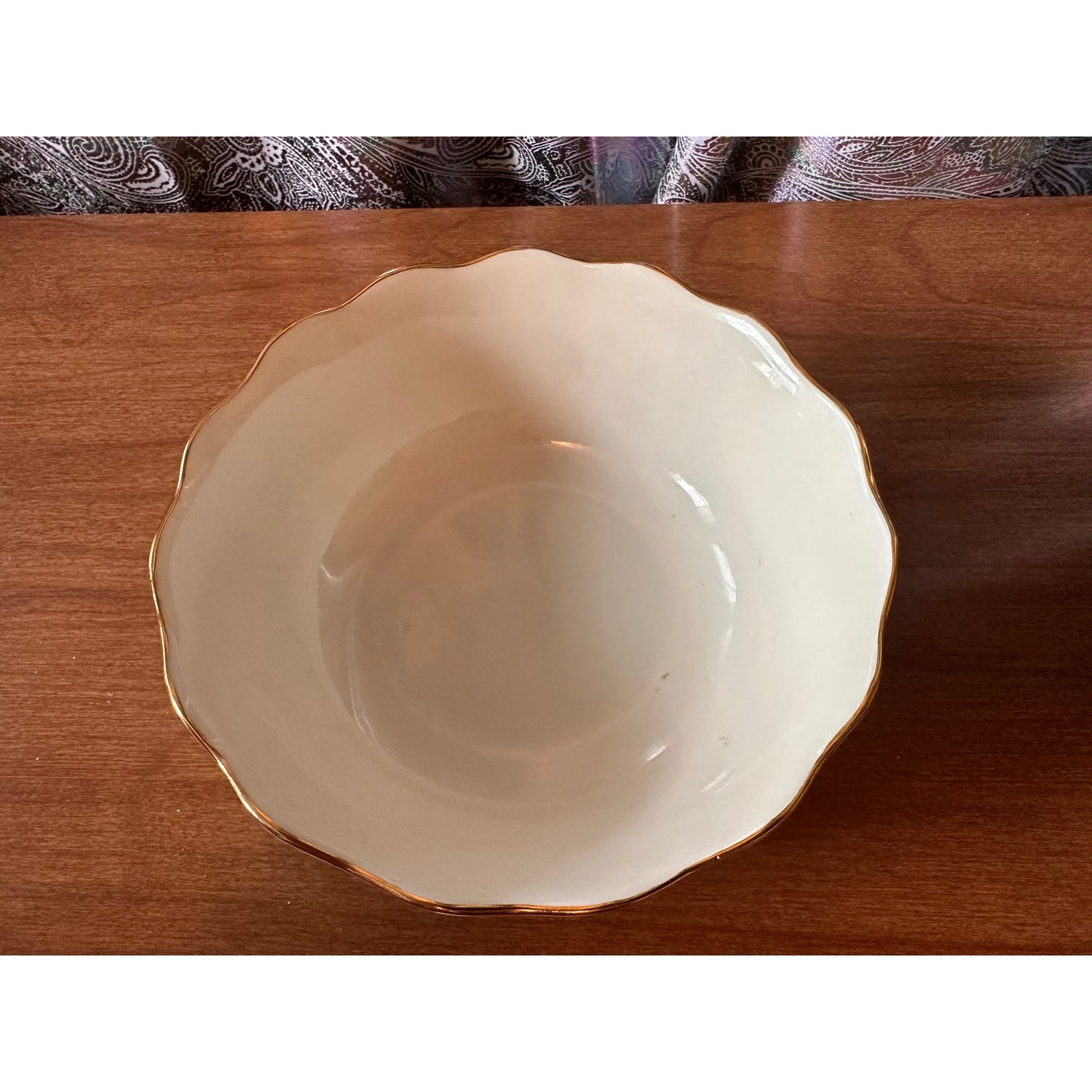 Lenox Blossom bowl with gold trim