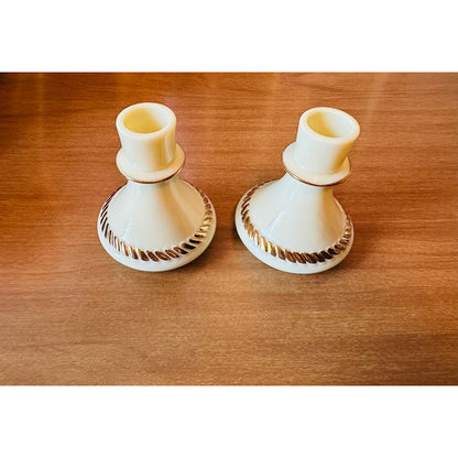 Set of vintage Wheaton ware candle stick holders