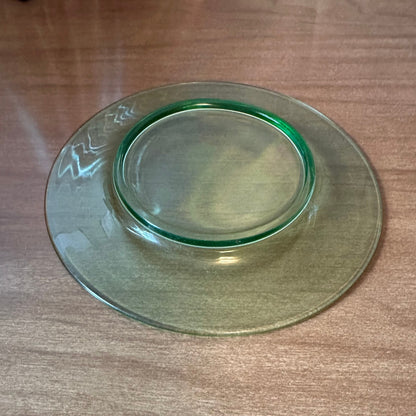 Vintage 7 3/8” uranium glass plate