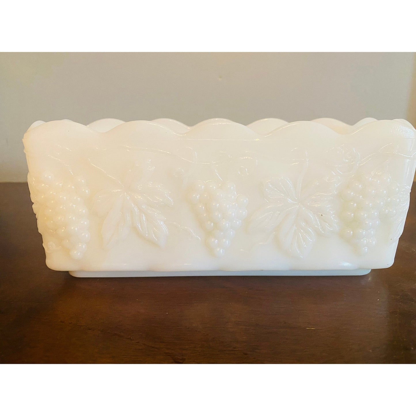 Vintage Anchor Hawking fire king milk glass dish.