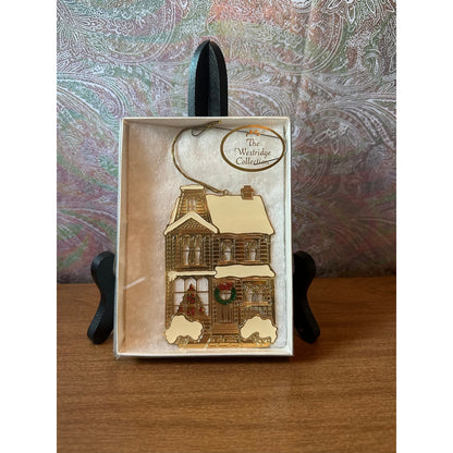 Vintage 24K plated Christmas ornament