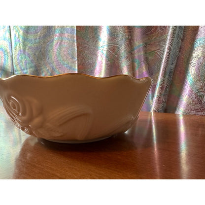 Lenox Blossom bowl with gold trim