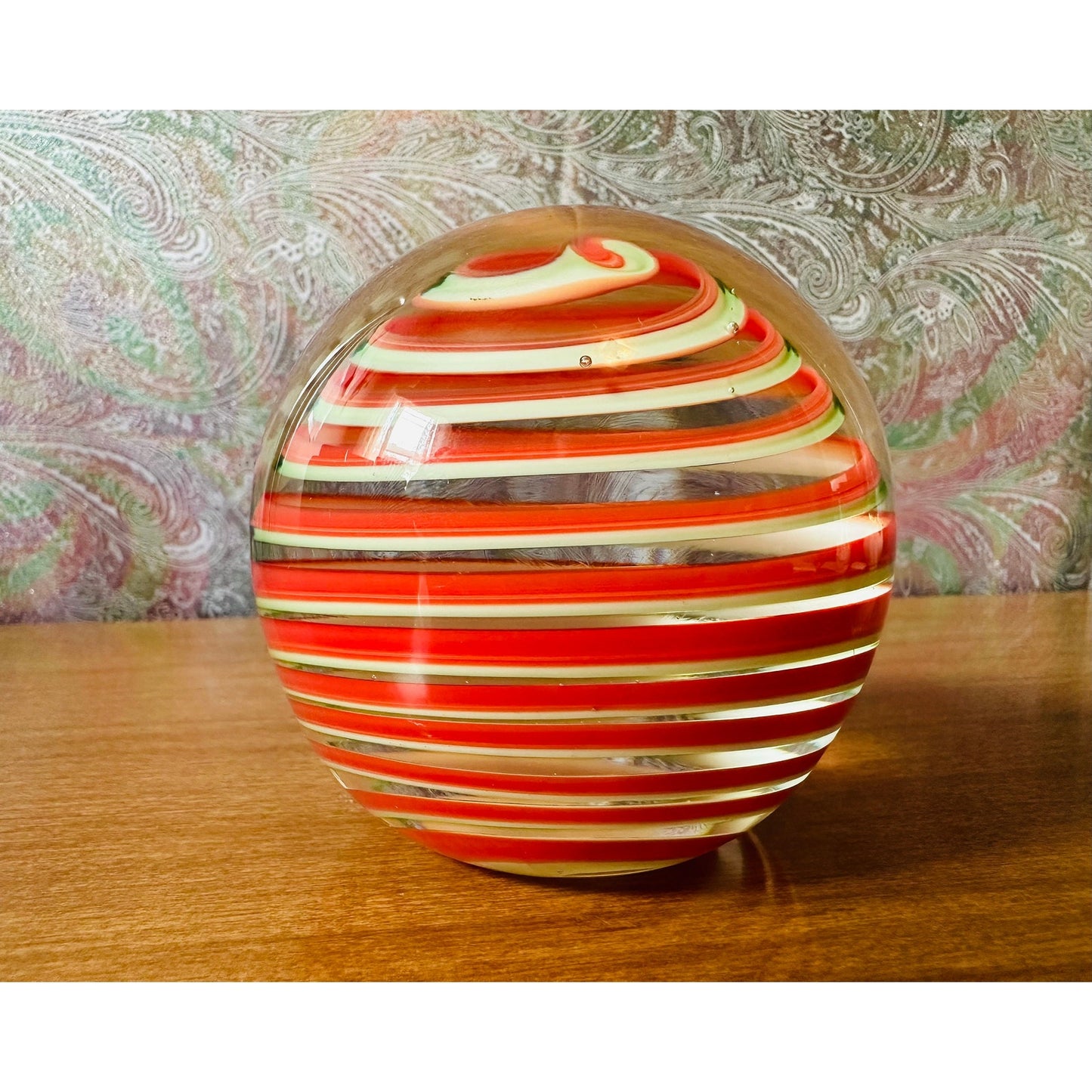 Vintage Arte Murano IceT paperweight