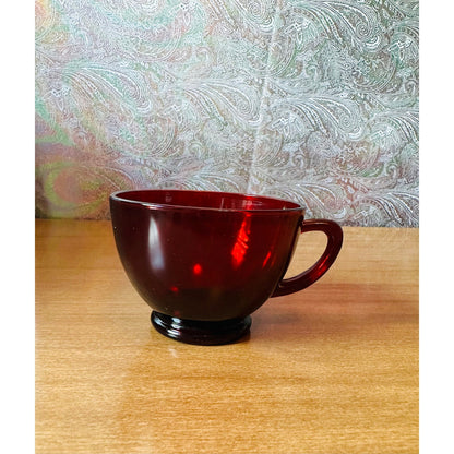 Vintage Anchor Hocking Royal Ruby snack/punch cup