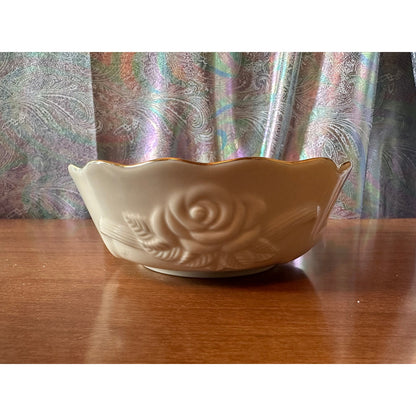 Lenox Blossom bowl with gold trim