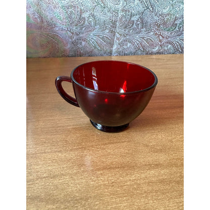 Vintage Anchor Hocking Royal Ruby snack/punch cup