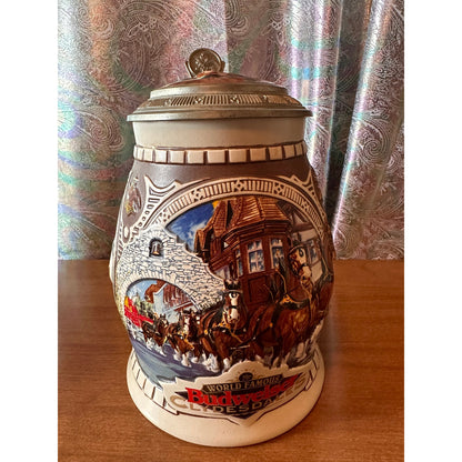 Anheuser-Busch Budweiser lidded stein