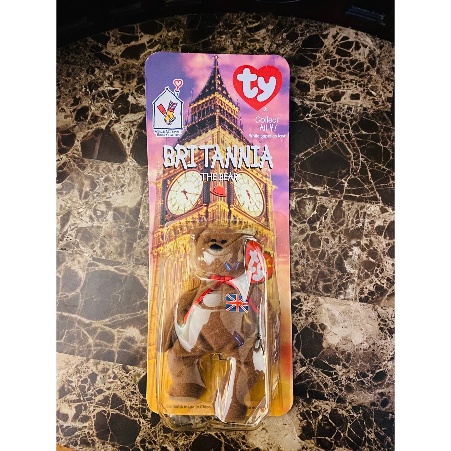 Britainna rare vintage beanie babie with tag errors