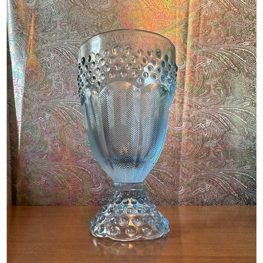 Vintage gorham crystal ice tea glass Emily’s attic blue 8 oz cup